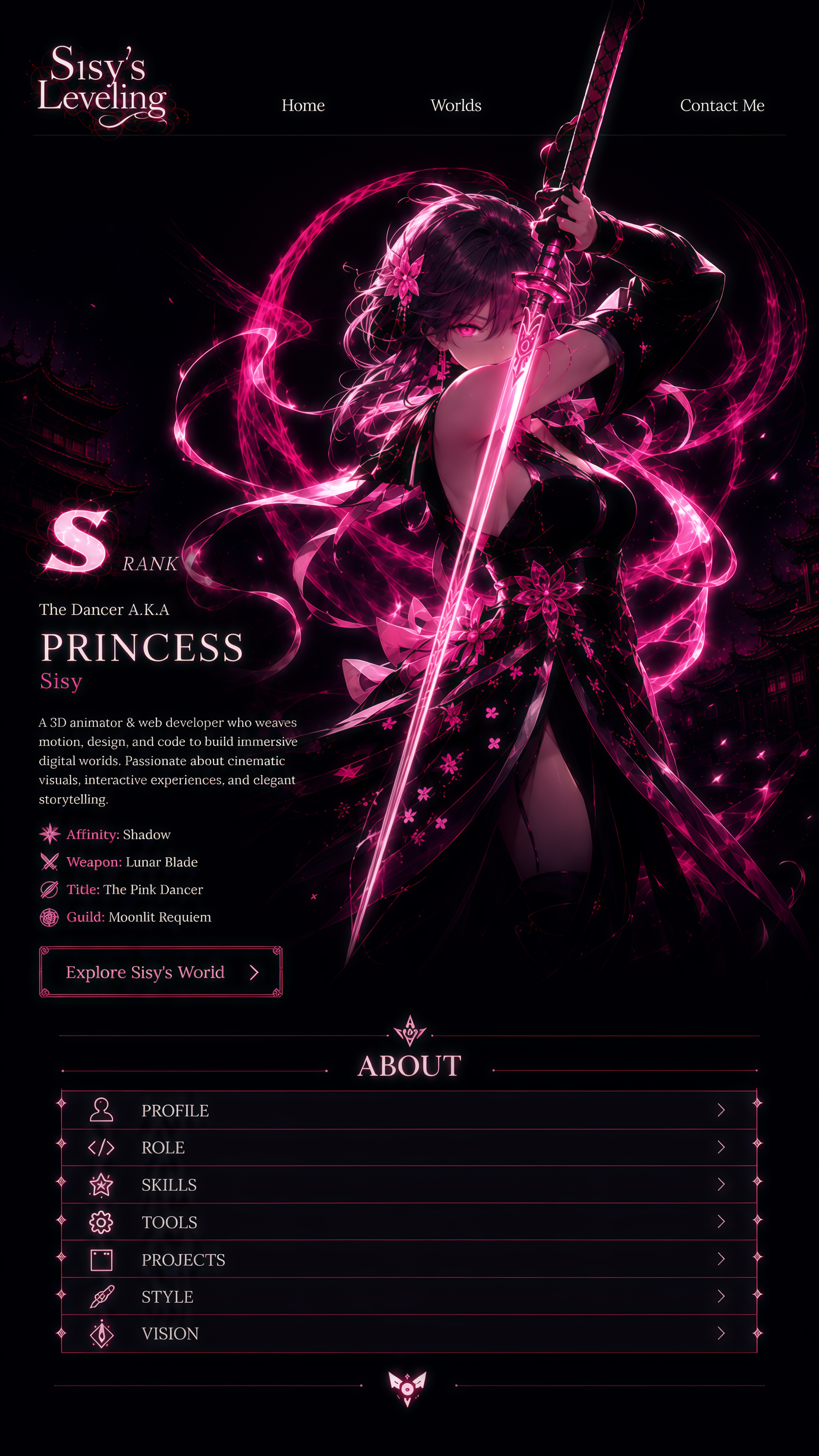 Sisy's Leveling mobile background